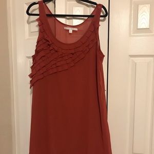 Lauren Conrad Dusty Orange Tank Dress